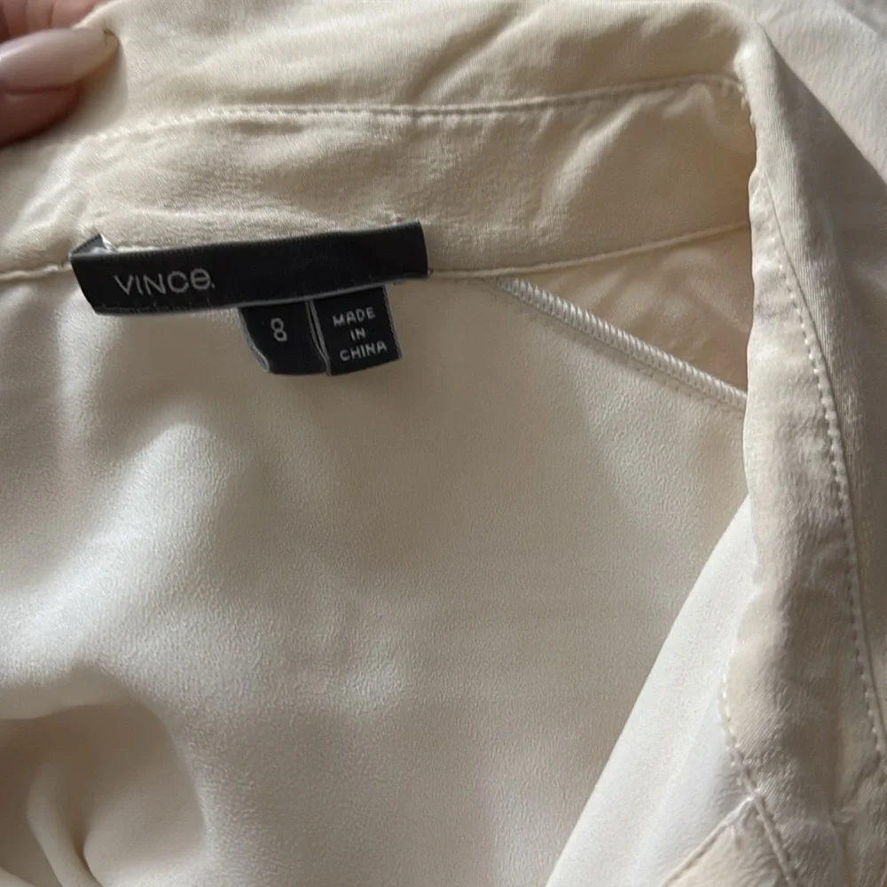 Vince Crepe de Chine Shirtdress - Picture 3 of 10